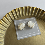 new! 天然石クリスタル＆チェコビーズイヤリング・ピアス