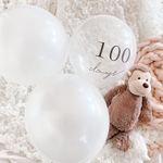 【5枚Set】バースデーバルーン　100日祝い　バルーン　風船　誕生日　ハーフバースデー　100日　お食い初め