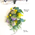 ミモザのスワッグ Natural yellow & violet