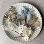 【 Blue × Gold 】ドライフラワー ヘッドパーツ 18点セット