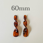 importアクリルチャーム　ブラウン　2個入り