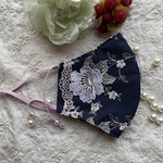 【エレガント刺繍レースマスク】限定2点☆クレンゼ☆3サイズから