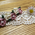 <つまみ細工>    バレッタ  