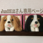 羊毛フェルト 犬 額縁犬オーダー