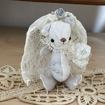 専用出品です　パッチワーク　白クマちゃん　ウエディングベール付き