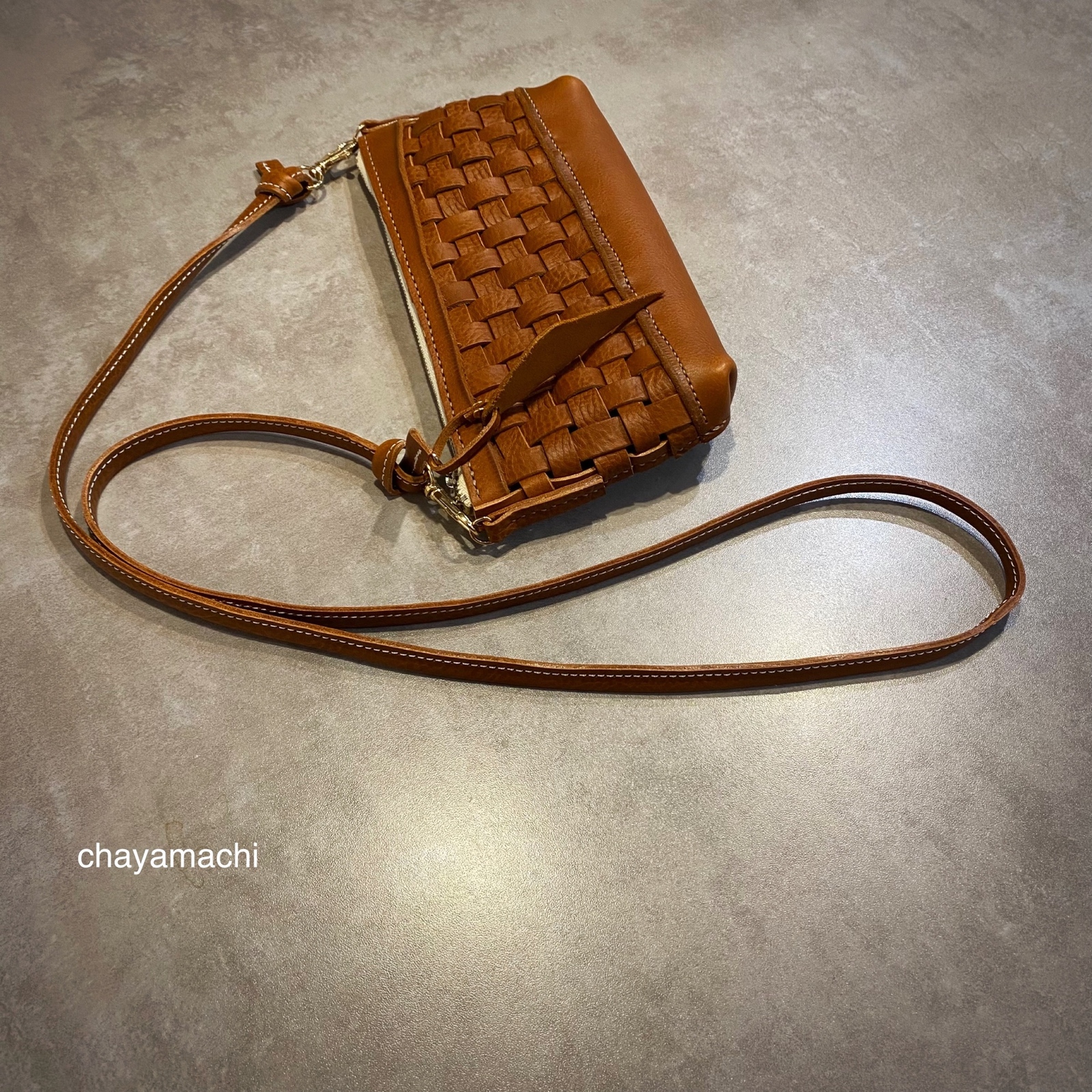 sold out】シュランケンカーフで仕立てた巾着バッグ - chayamachi'S sold out】シュランケンカーフで仕立てた巾着バッグ - chayamachi'S