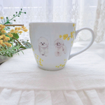 ビションフリーゼちゃん🐾ミモザマグカップ⭐︎