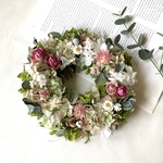 ミニ薔薇と小花の春リース