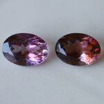 天然石＊アメジスト　オーバル　ルース　11.9 ct　2個