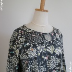 SALE リバティ タナローンラグランチュニック☆yoshie ヨシエ　ＬＬ