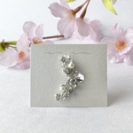 (イヤーカフ)琥珀糖【 雪桜 】