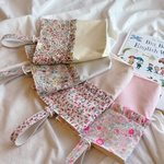【特集掲載】選べる5color  （LIBERTY fabrics）【shoes bag 】シューズ袋　上履き　リバティ　花柄　フリル　女の子　上履き入れ　入園グッズ　入学グッズ　選べる　サイズ
