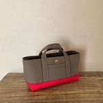 sale【送料込】帆布でほっこりミニトート横長