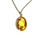 0334VINTAGE 水中花necklace ネックレスヴィンテージ　ネックレス　花　フラワー　アンティーク  クラシカル　ハッピーモチーフコスチューム　フラワー