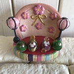 ガラスのお雛様(扇台)I