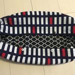 ☆aimiyu様オーダー品☆エルゴ・抱っこ紐カバー(紺ブロック赤×黒)