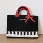 ☆yuian様専用☆刺繍入り♪ピアノレッスンバッグ♪フリルトートタイプ