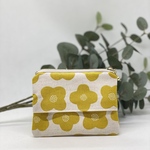 フラワー柄イエロー☆ポケットティッシュケースポーチ♪