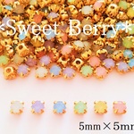 ５ｍｍ【ミルキーカラー】　ビジュー用　２０個