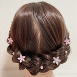 【Uピン】桜とパールのヘアピン