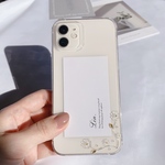 iPhoneケース [SwayingFlower] iPhone14 iPhone13 iPhone12スマホケース ハードケース シンプル おしゃれ クリアフラワー ゴールド シルバー