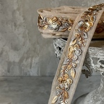 [横幅不揃いです] 実物のお色味と違う場合があります] インド刺繍リボン　花　インド刺繍　スパンコール　刺繍リボン　リボン　りぼん　※10月8日よりゆうパケットにて発送