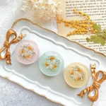 スマホグリップ　ミモザのjewelry  押し花　ドライフラワー