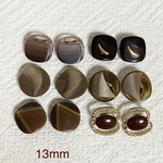 13mm茶ボタン12個