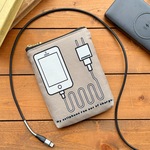 カラフルな充電器ケース（グレージュ）