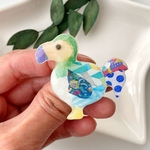 【新作】幻の鳥ドードーのブローチ