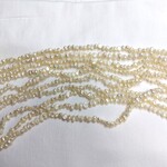 淡水真珠　フラット　バロック　4-7mm　クリーム系　1本約86cm