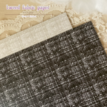 ［D-80］ A4両面デザインペーパー♡ツイード柄シリーズ【黒×グレー単品】1種×15枚＝15枚入