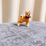 柴犬　ミニチュア　犬　置物　フィギュア　粘土