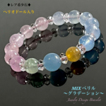 🌈ミックスベリル(希少石ヘリオドール入り)💫ジュエリー天然石ブレスレット💫限定販売❗
