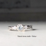 【宝石質アクアマリン】水面色のsilver925リング/ナイジェリア産AAA/5mm ラウンド/3月誕生石/無料ラッピング/ギフト