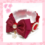 【sakuraシリーズ🌸】舞桜ワインボルドー《首輪》