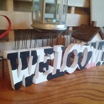 牛柄のwelcome
