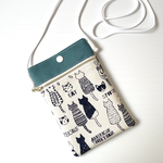 スマホショルダー　バックキャット　オフホワイト