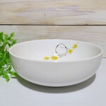 シマエナガのシンプルボウル【直径約16cm】