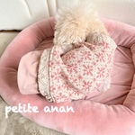 【犬服セミオーダー】パピー犬服小型犬服ロング犬服 snow柄ジャガードニット冬服犬服重ね着風＆スカート