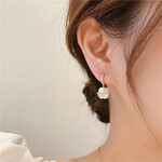 ピアス　アクセサリー　結婚式　ブライダル　フープピアス　ウェディング　ブライダルアクセサリー　ウェディングアクセサリー　韓国　シンプル　クリスマス　NAT-0005