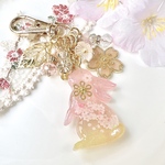 春の桜キーホルダー(うさぎ)
