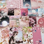 (再販×3)桜のジャーナルペーパーセット＊コラージュ素材＊ジャンクジャーナル