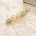 ⋆⸜𝐧𝐞𝐰⸝⋆   ドライフラワーヘアクリップ8cm  ｸﾞﾚｰｼﾞｭ