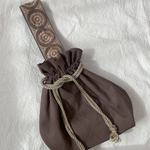 再3）刺繍リボンワンハンドル巾着