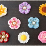 ✿ベビー・キッズ用✿　四季の花ヘアクリップ【完全オーダー】