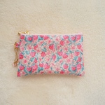 ◆Special Price◆★One side all skeleton mini pouch　 リバティ　アシュテッド　フレーズ　11×7cm　◆　パスケース　小物入れに