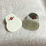 文鳥さんのブローチ
