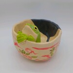 赤絵風かえる椀