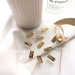 [A1530]   import プレートチャーム タグ Handmade ロゴ プレート 6pcs
